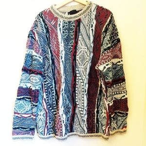 Vintage Coogi Australia 90s Colorful Sweater XL